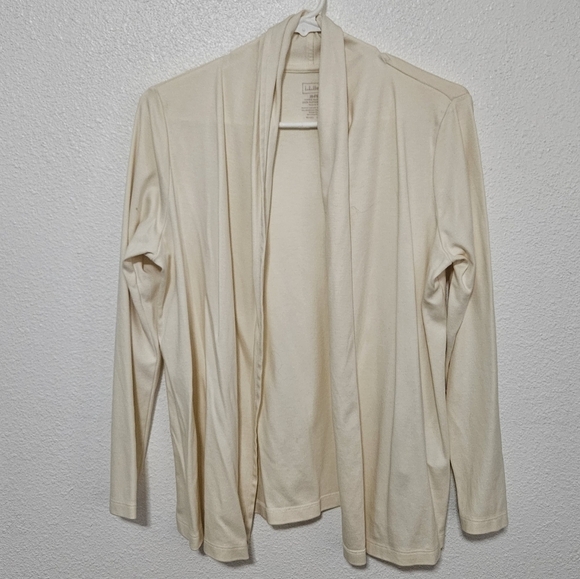 LL Bean open cardigan size medium petite - Picture 1 of 9